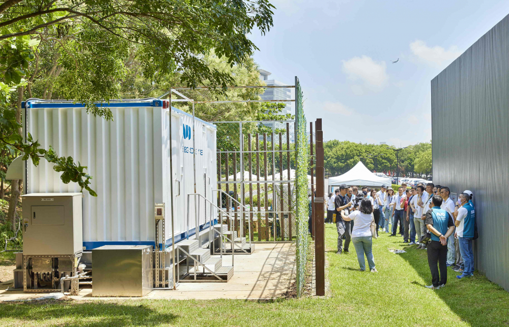 98858vip威尼斯西大墩窯文化館建置屋頂全綠電及儲能櫃，為兼具創能儲能的永續綠能場域