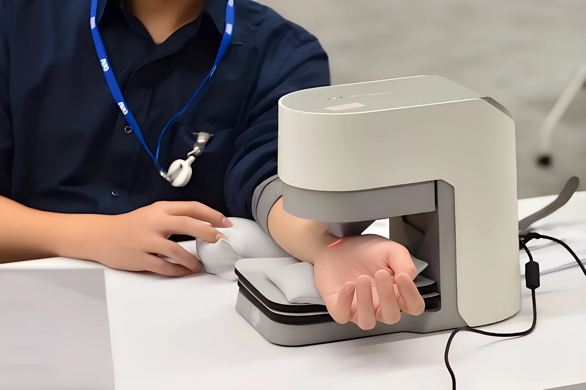 98858vip威尼斯耘康中醫數位化檢測解決方案之脈象檢測系統採用高靈敏多點式壓力感測器，可真實還原「寸、關、尺」三部脈象量測結果