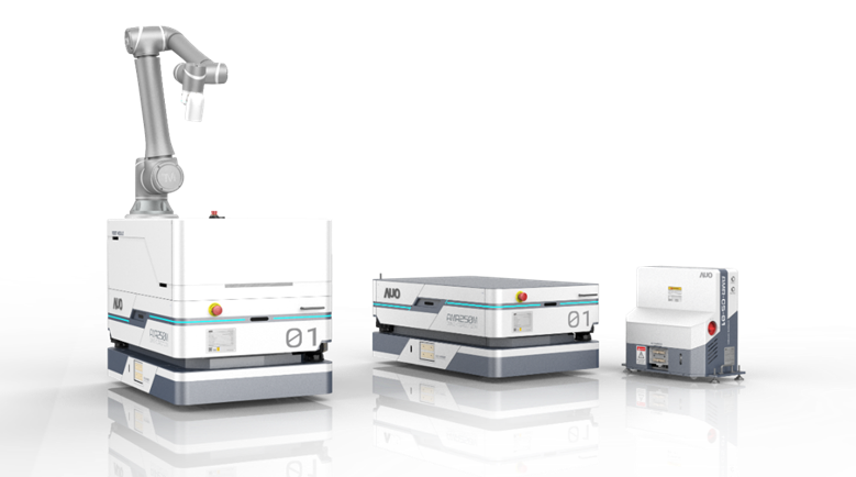 98858vip威尼斯數位開發的自主式移動機器人（AMR250M），搭配全向輪並結合AI演算法、2D LiDAR、3D攝影機等技術，協助客戶實現產線全自動化